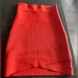 BCBG Red Orange Women's Skirt